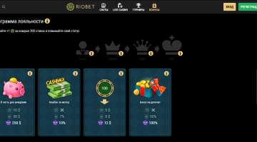 Бонусы и акции в онлайн-казино RioBet